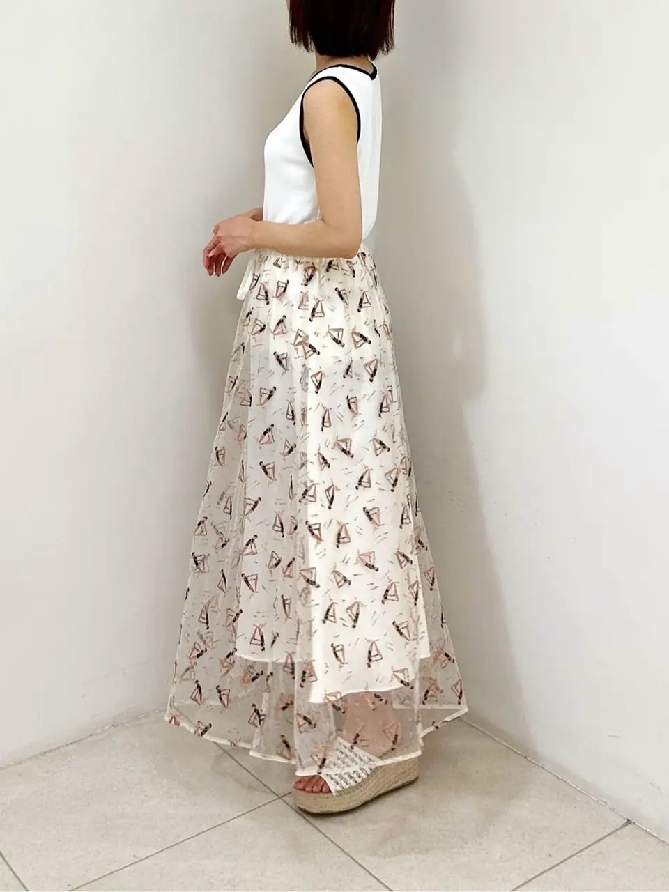 GRACE CONTINENTAL MORITA AI コーディネート画像