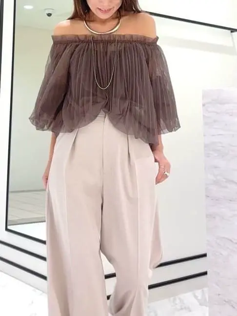 GRACE CONTINENTAL yukimi yonee コーディネート画像