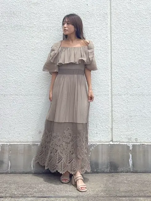 GRACE CONTINENTAL yukimi yonee コーディネート画像