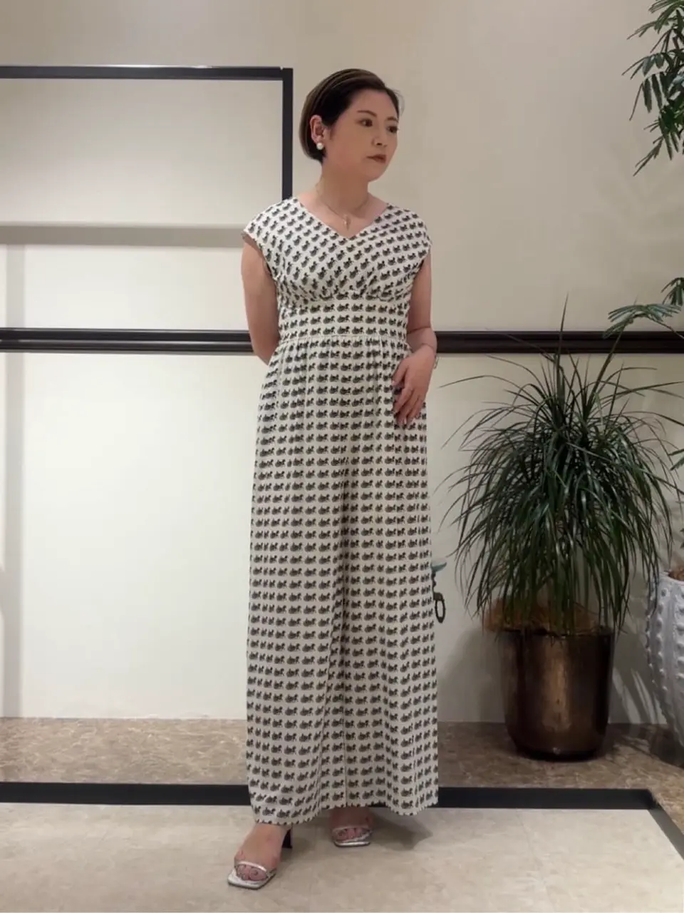 新品　GRACE CONTINENTAL ホースプリントサロペット ホースプリントサロペット / GRACE CONTINENTAL | GRACE