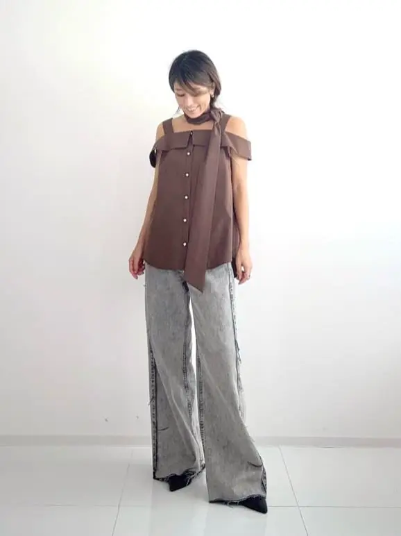 GRACE CONTINENTAL yukimi yonee コーディネート画像