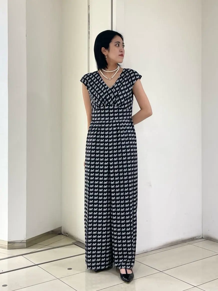 新品　GRACE CONTINENTAL ホースプリントサロペット ホースプリントサロペット / GRACE CONTINENTAL | GRACE