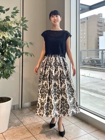 GRACE CONTINENTAL 端場　わかな コーディネート画像