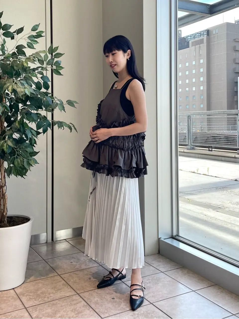 GRACE CONTINENTAL 端場　わかな コーディネート画像