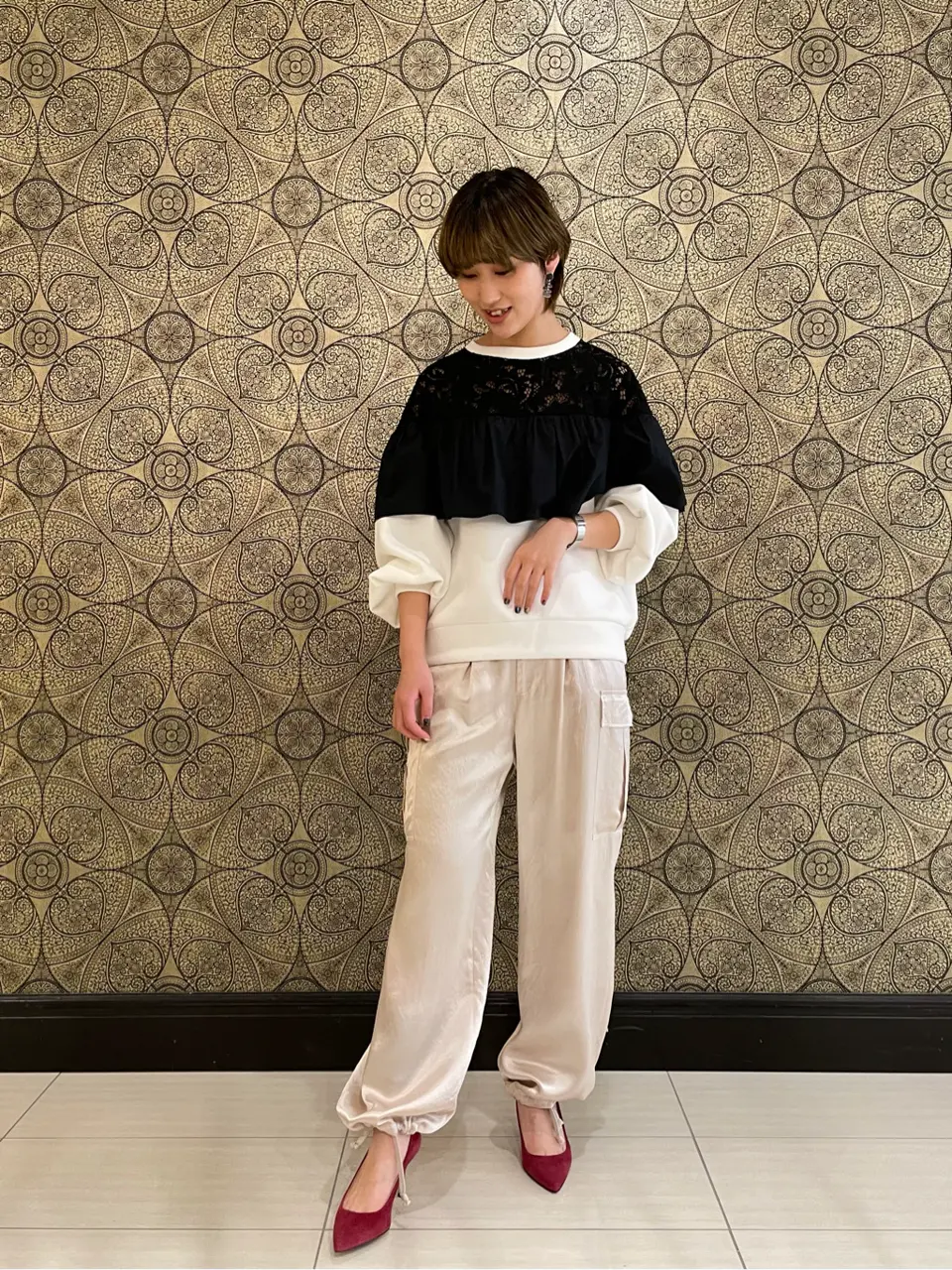 GRACE CONTINENTAL The Banquet 平岩　みなみ コーディネート画像