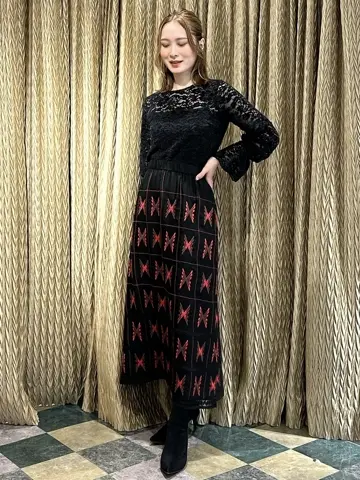 GRACE CONTINENTAL The Banquet Kogane. コーディネート画像