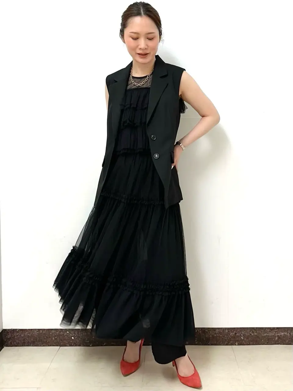 GRACE CONTINENTAL The Banquet Kogane. コーディネート画像