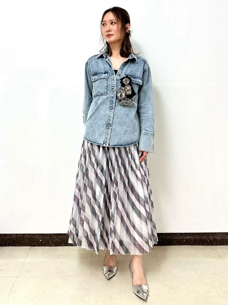 GRACE CONTINENTAL The Banquet Kogane. コーディネート画像