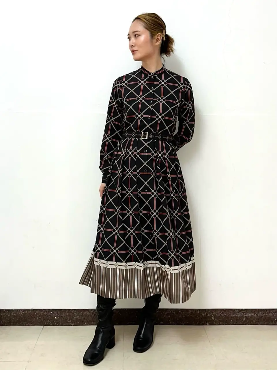 GRACE CONTINENTAL The Banquet Kogane. コーディネート画像