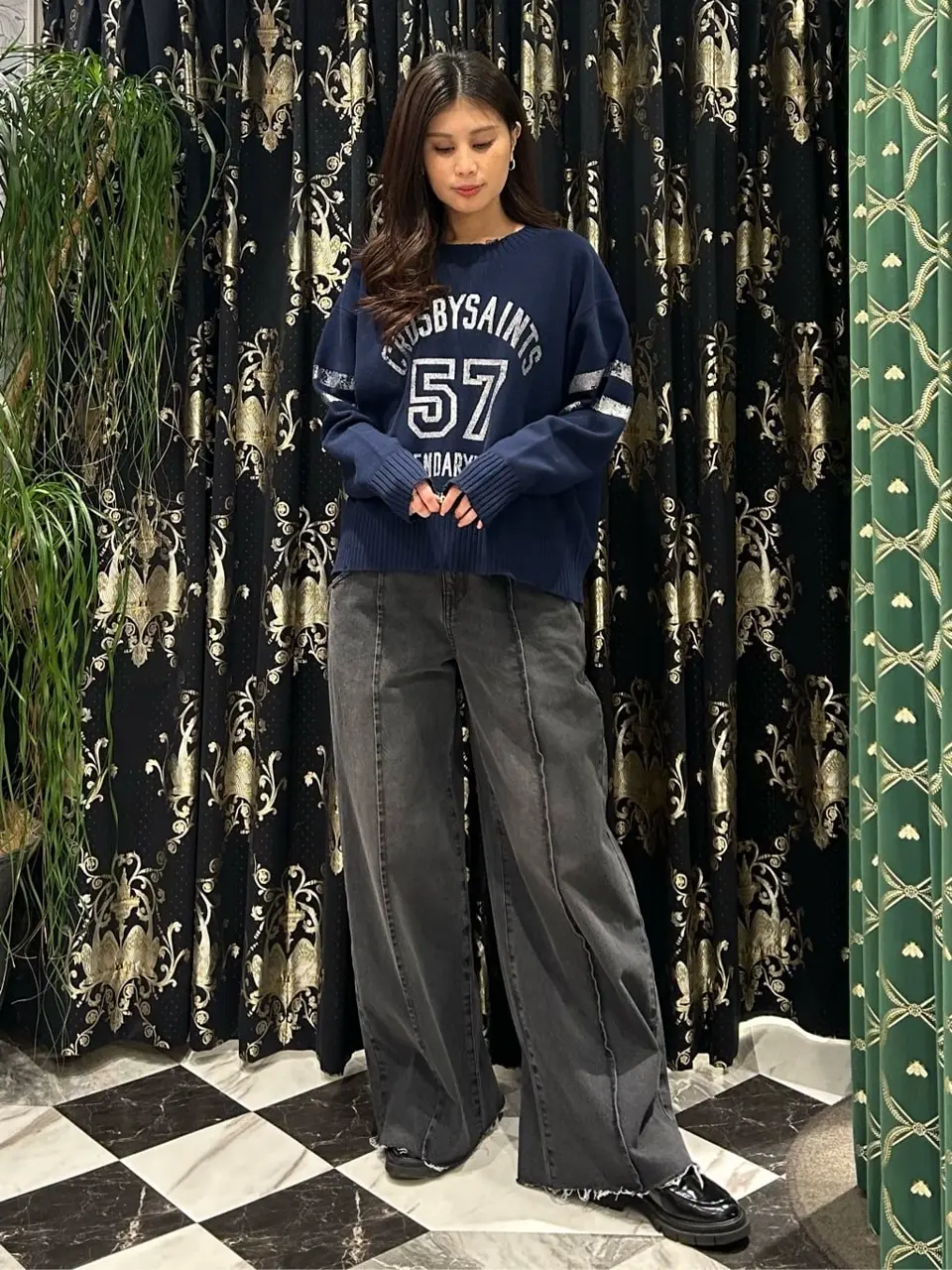 GRACE CONTINENTAL The Banquet 志田　悠 コーディネート画像