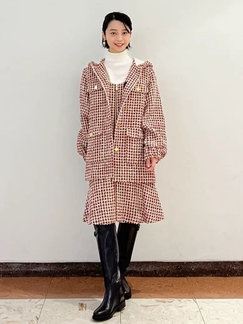ツイードジップドレス / GRACE CONTINENTAL | ファッション通販