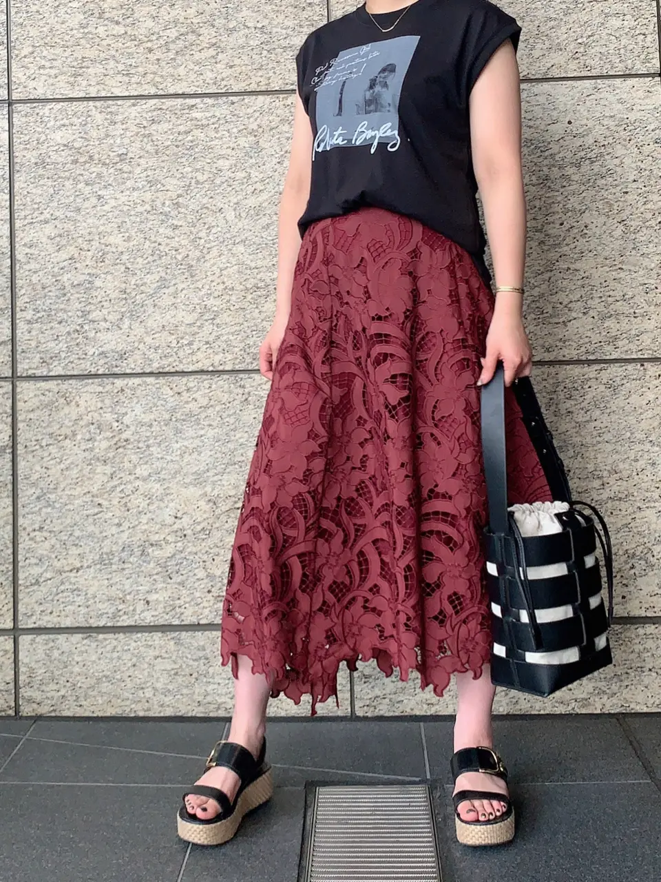 GRACE CONTINENTAL The Banquet 日笠　雅 コーディネート画像