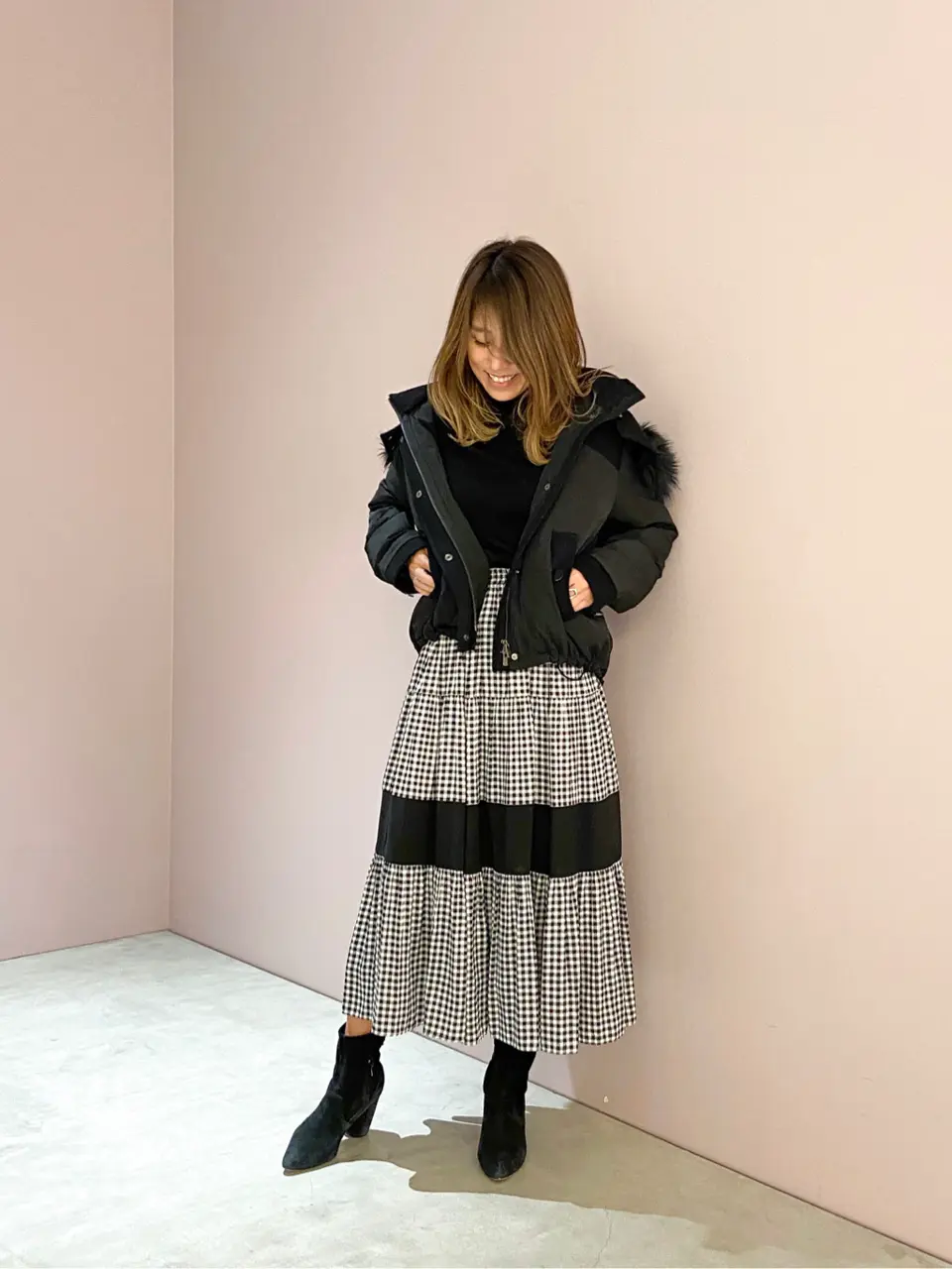 ORIGINATED IN GRACE CONTINENTAL yukimi yonee コーディネート画像