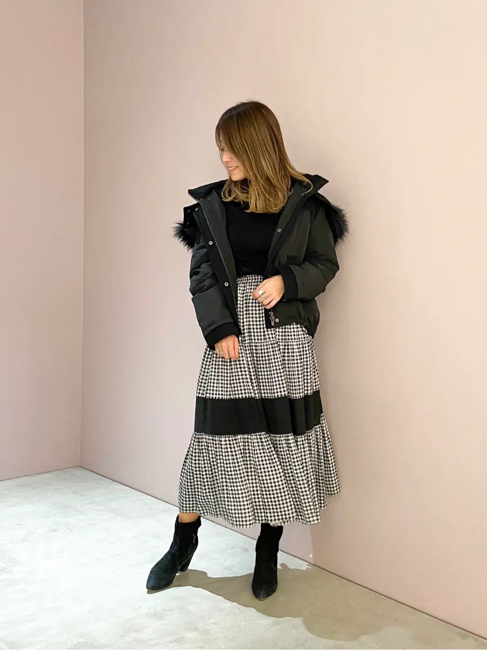 ORIGINATED IN GRACE CONTINENTAL yukimi yonee コーディネート画像