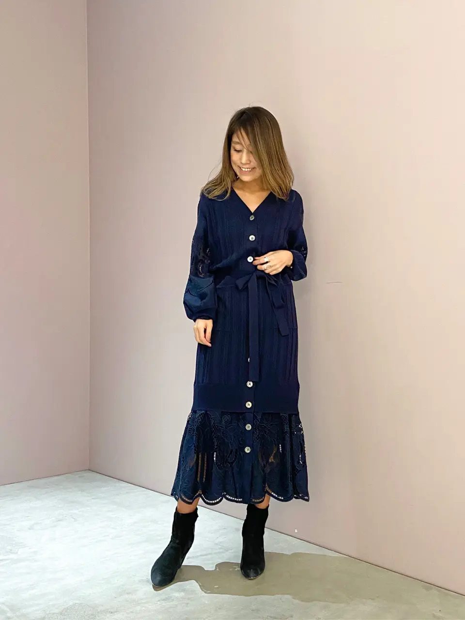 ORIGINATED IN GRACE CONTINENTAL yukimi yonee コーディネート画像