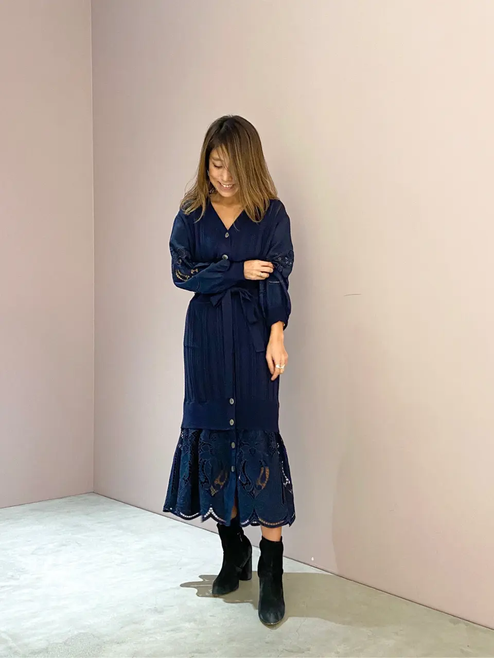 ORIGINATED IN GRACE CONTINENTAL yukimi yonee コーディネート画像