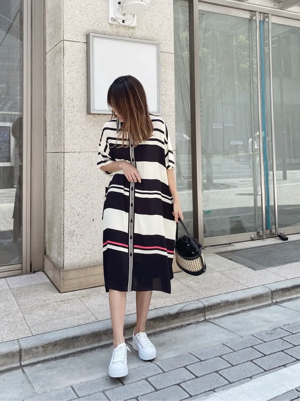 ORIGINATED IN GRACE CONTINENTAL yukimi yonee コーディネート画像