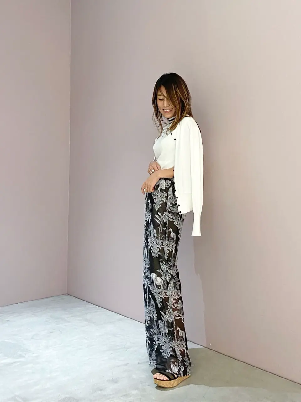 ORIGINATED IN GRACE CONTINENTAL yukimi yonee コーディネート画像