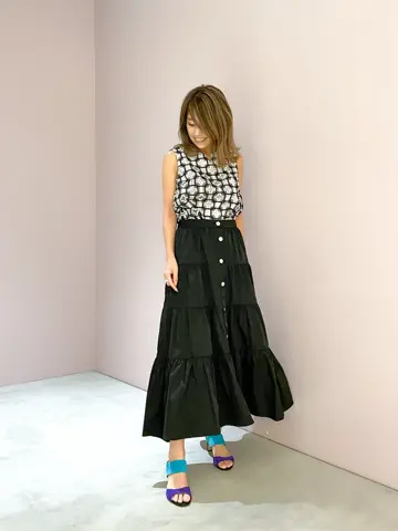 ORIGINATED IN GRACE CONTINENTAL yukimi yonee コーディネート画像