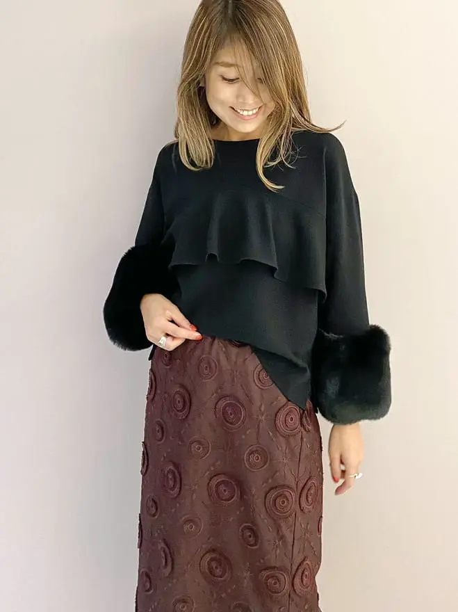 ORIGINATED IN GRACE CONTINENTAL yukimi yonee コーディネート画像