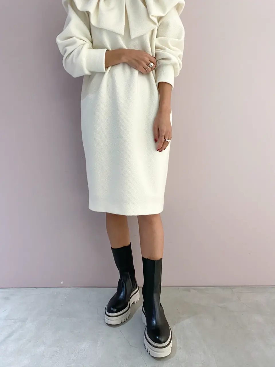 ORIGINATED IN GRACE CONTINENTAL yukimi yonee コーディネート画像