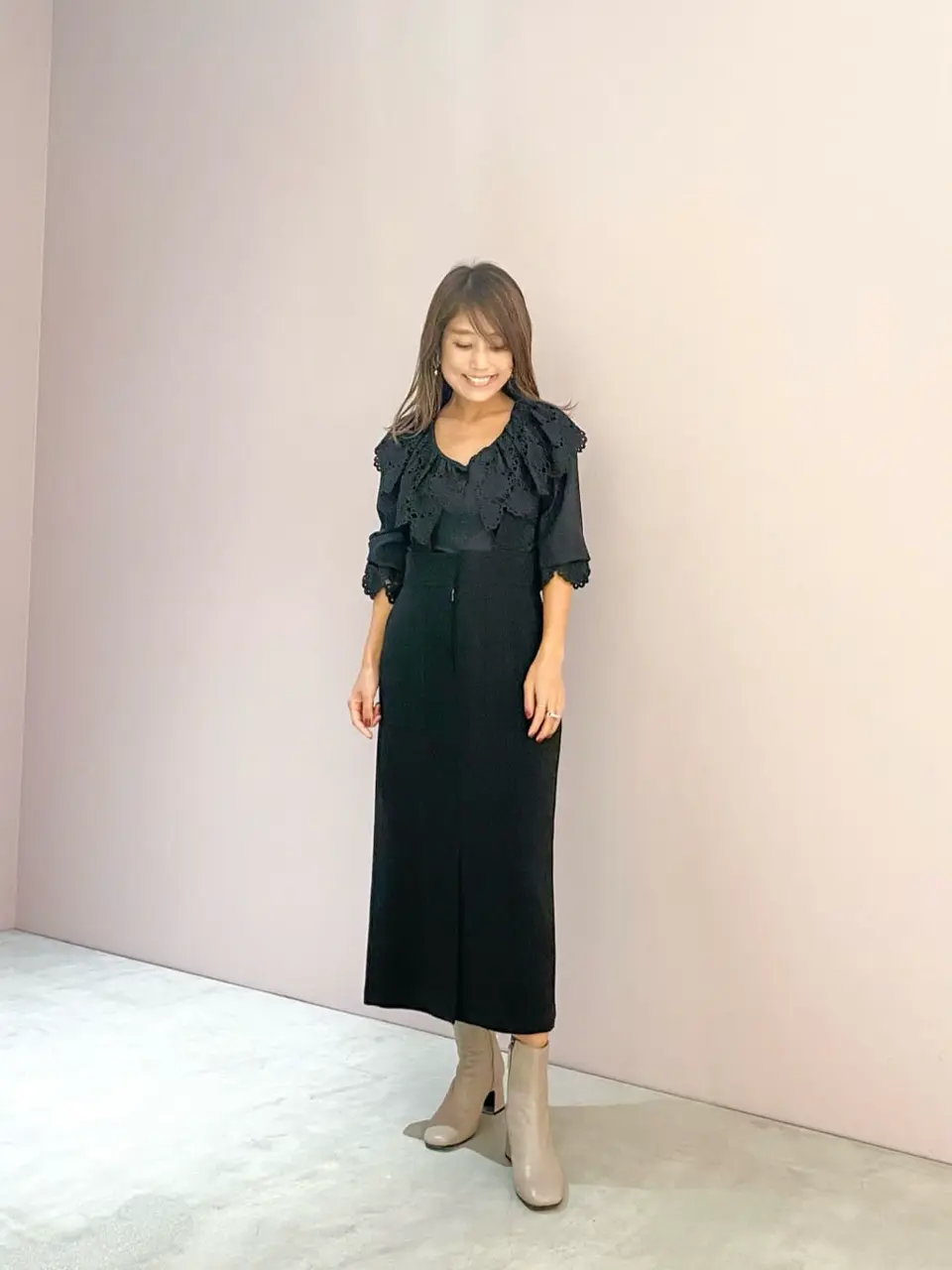 ORIGINATED IN GRACE CONTINENTAL yukimi yonee コーディネート画像