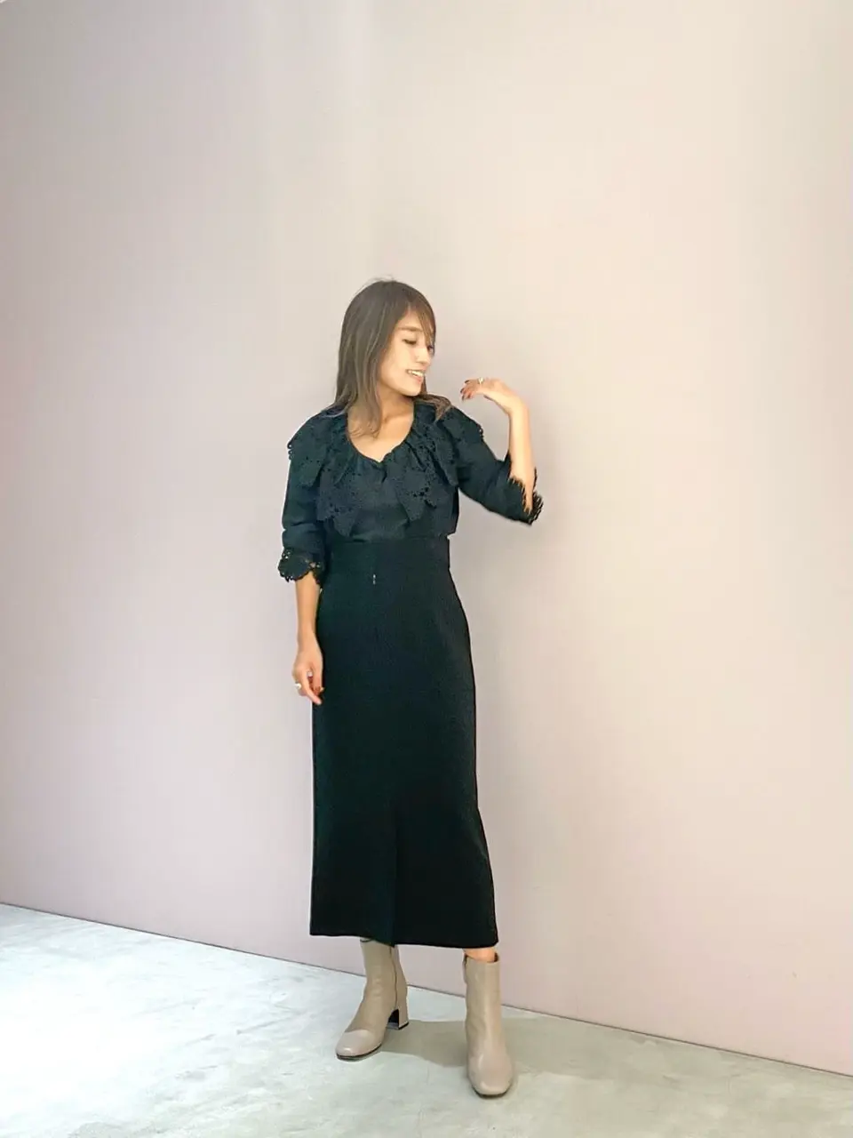 ORIGINATED IN GRACE CONTINENTAL yukimi yonee コーディネート画像