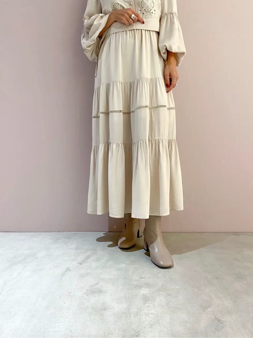 ORIGINATED IN GRACE CONTINENTAL yukimi yonee コーディネート画像