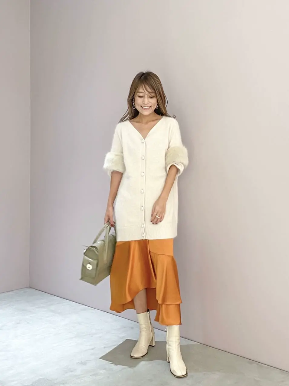 ORIGINATED IN GRACE CONTINENTAL yukimi yonee コーディネート画像