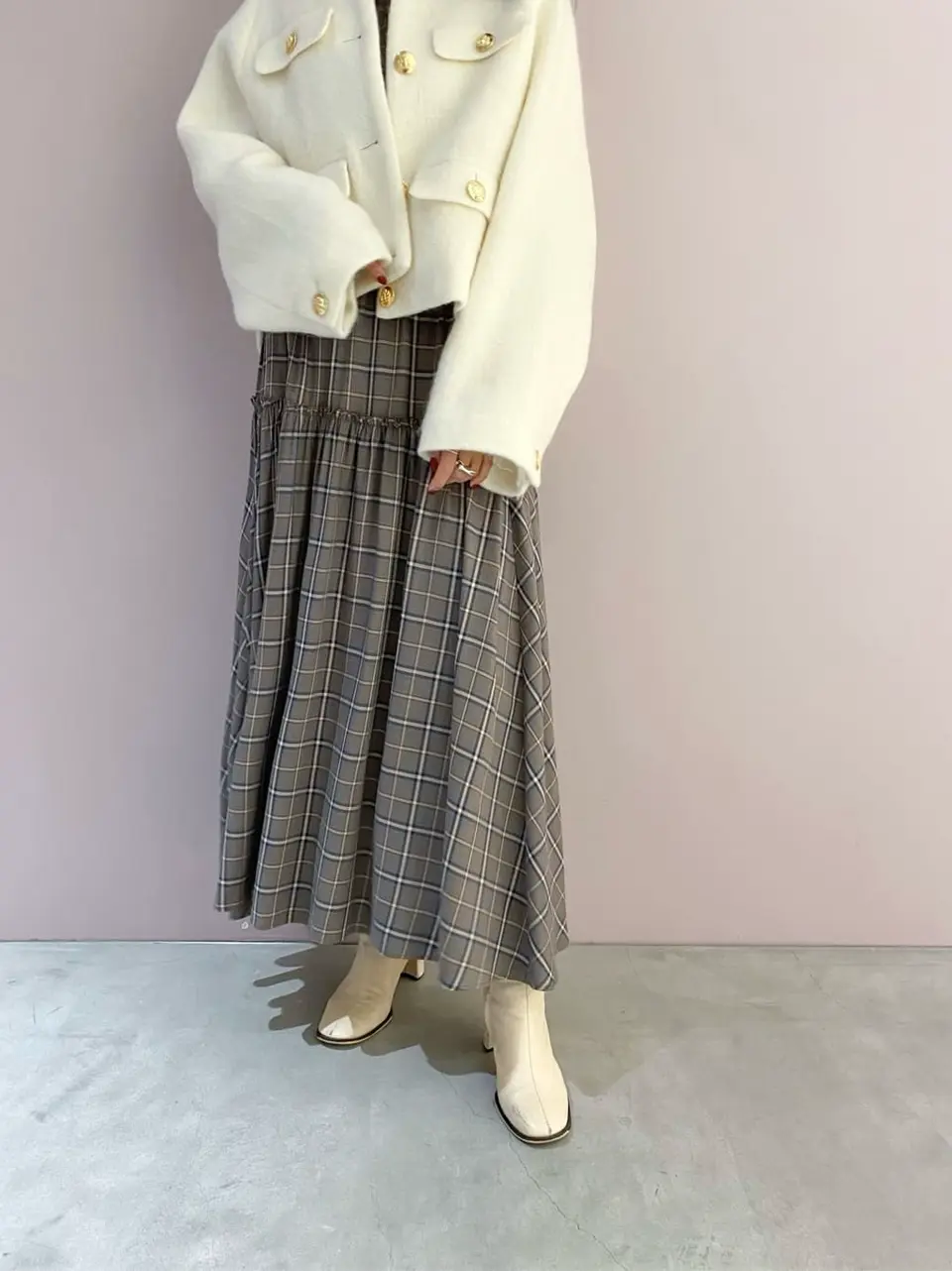 ORIGINATED IN GRACE CONTINENTAL yukimi yonee コーディネート画像