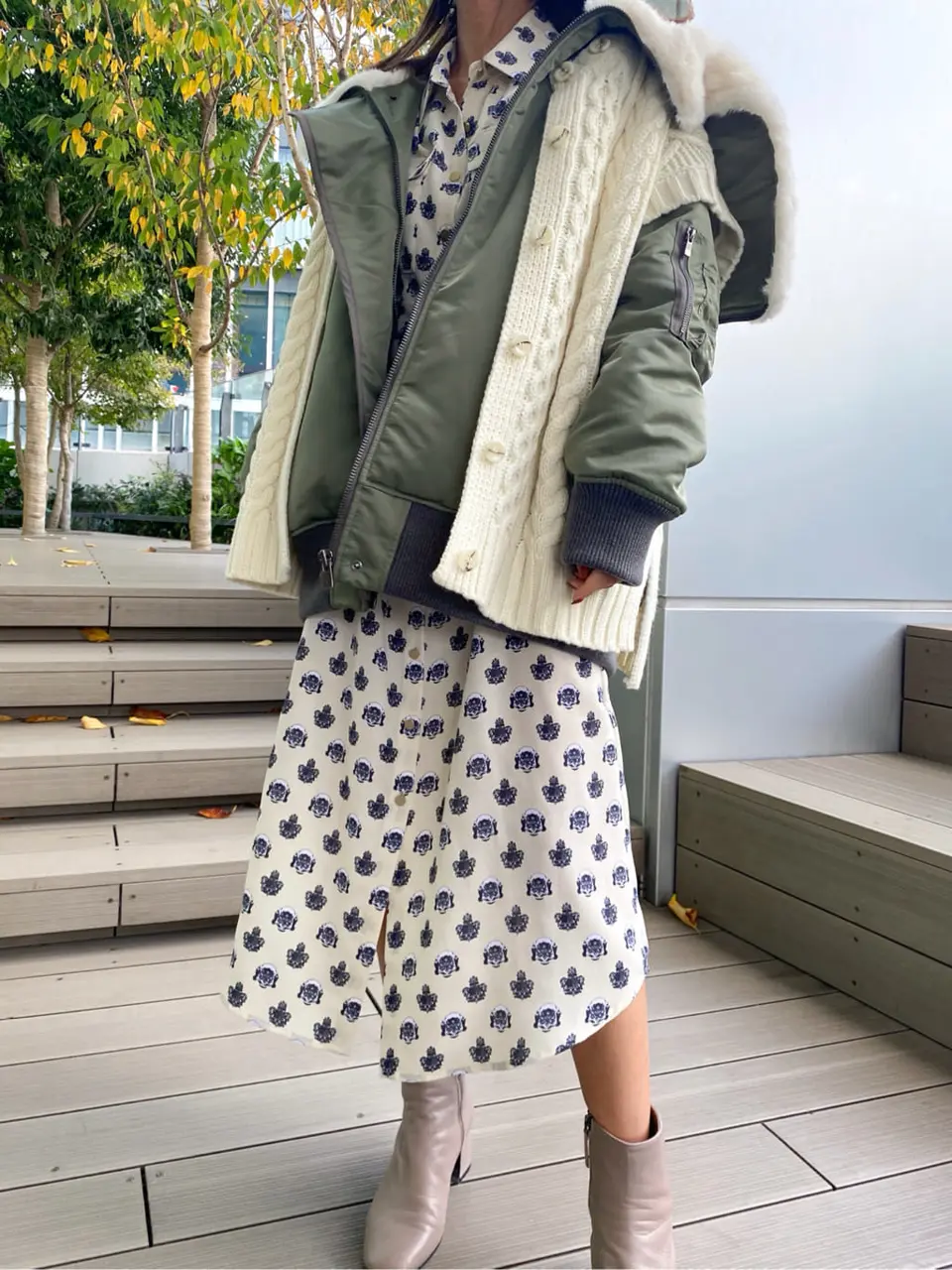 ORIGINATED IN GRACE CONTINENTAL yukimi yonee コーディネート画像