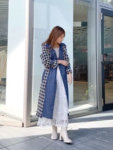 ORIGINATED IN GRACE CONTINENTAL yukimi yonee コーディネート画像