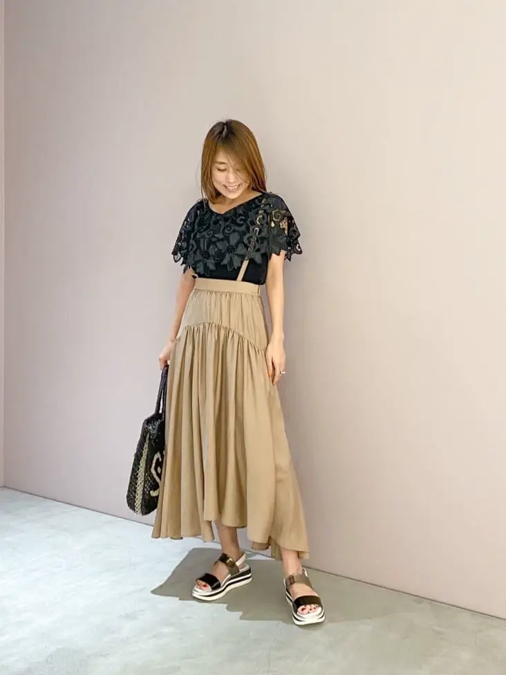 ORIGINATED IN GRACE CONTINENTAL yukimi yonee コーディネート画像