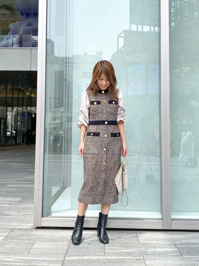 ORIGINATED IN GRACE CONTINENTAL yukimi yonee コーディネート画像