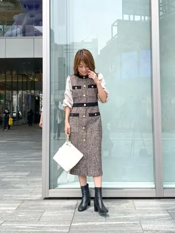 ORIGINATED IN GRACE CONTINENTAL yukimi yonee コーディネート画像