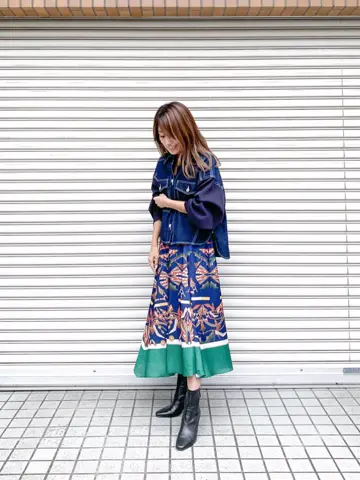 ORIGINATED IN GRACE CONTINENTAL yukimi yonee コーディネート画像