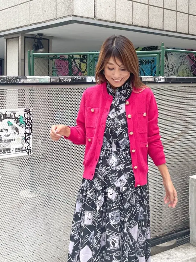 ORIGINATED IN GRACE CONTINENTAL yukimi yonee コーディネート画像