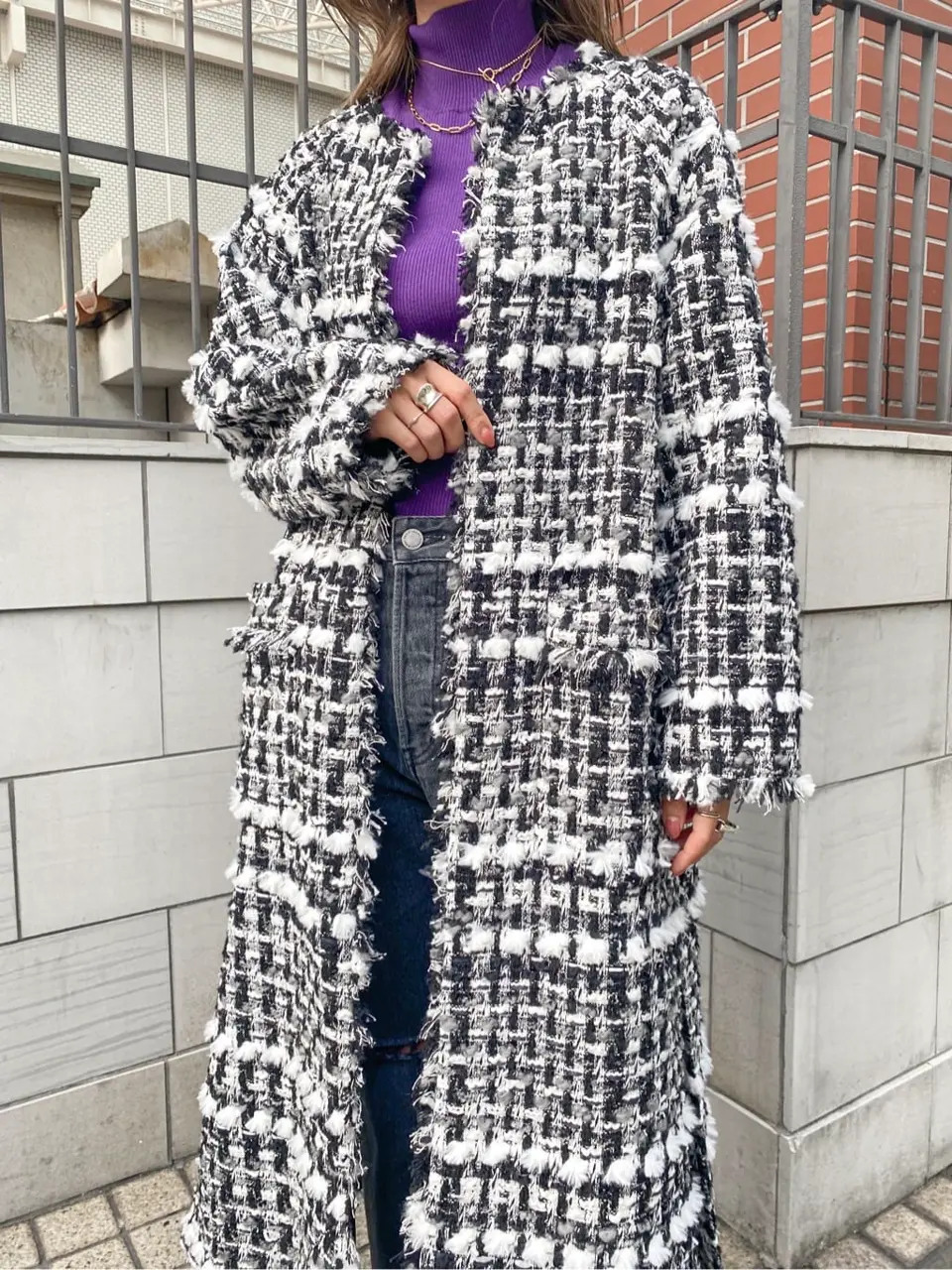 ORIGINATED IN GRACE CONTINENTAL yukimi yonee コーディネート画像