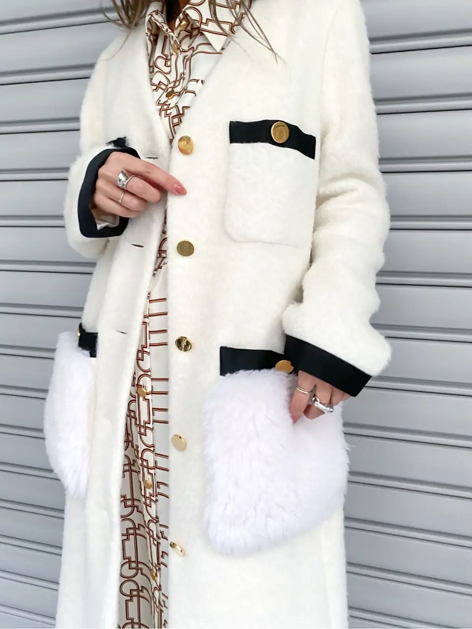 ORIGINATED IN GRACE CONTINENTAL yukimi yonee コーディネート画像