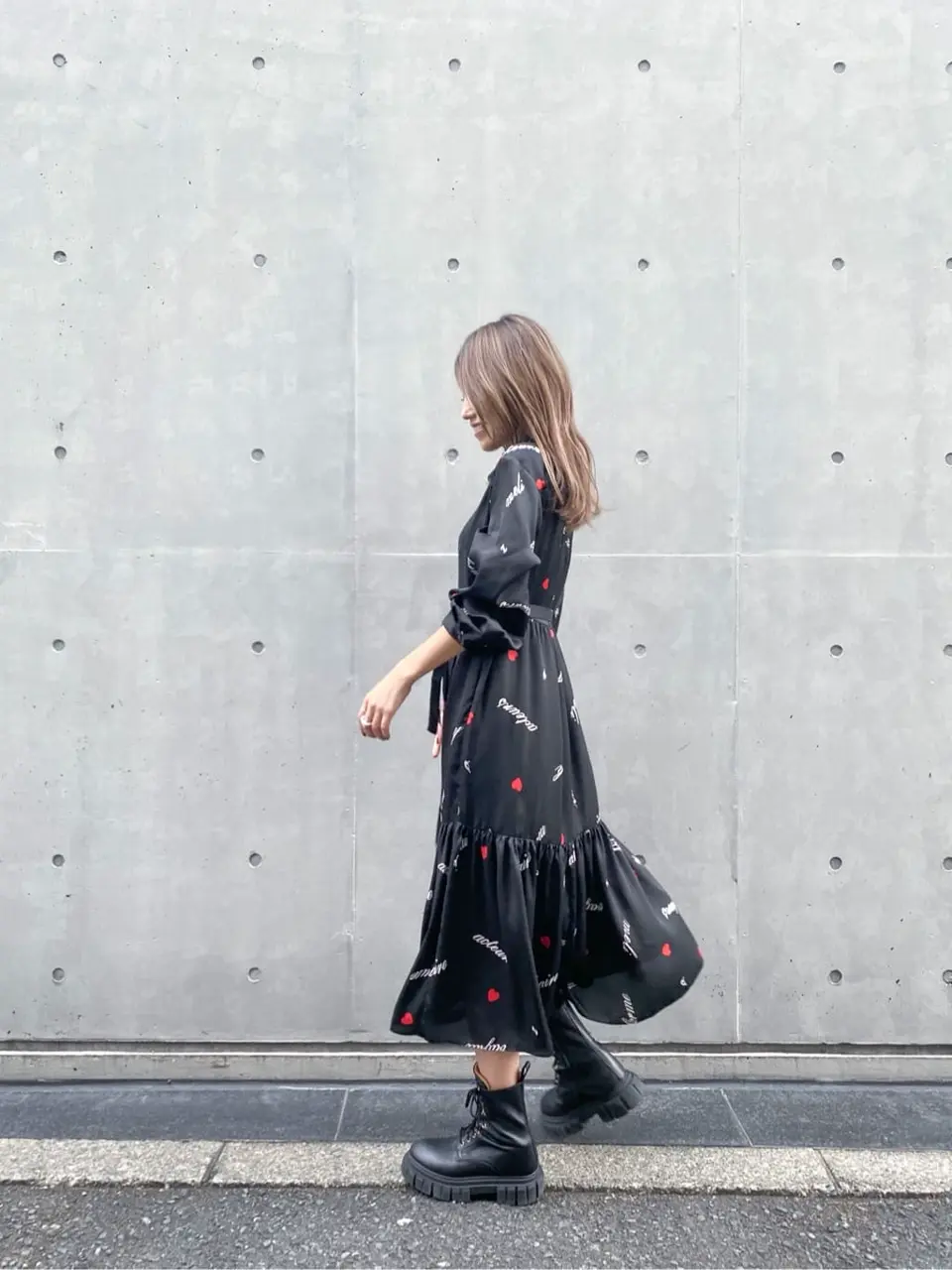 ORIGINATED IN GRACE CONTINENTAL yukimi yonee コーディネート画像