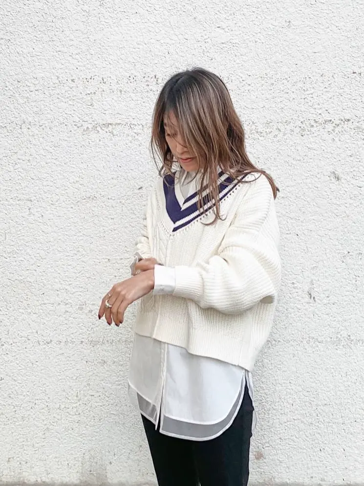 ORIGINATED IN GRACE CONTINENTAL yukimi yonee コーディネート画像