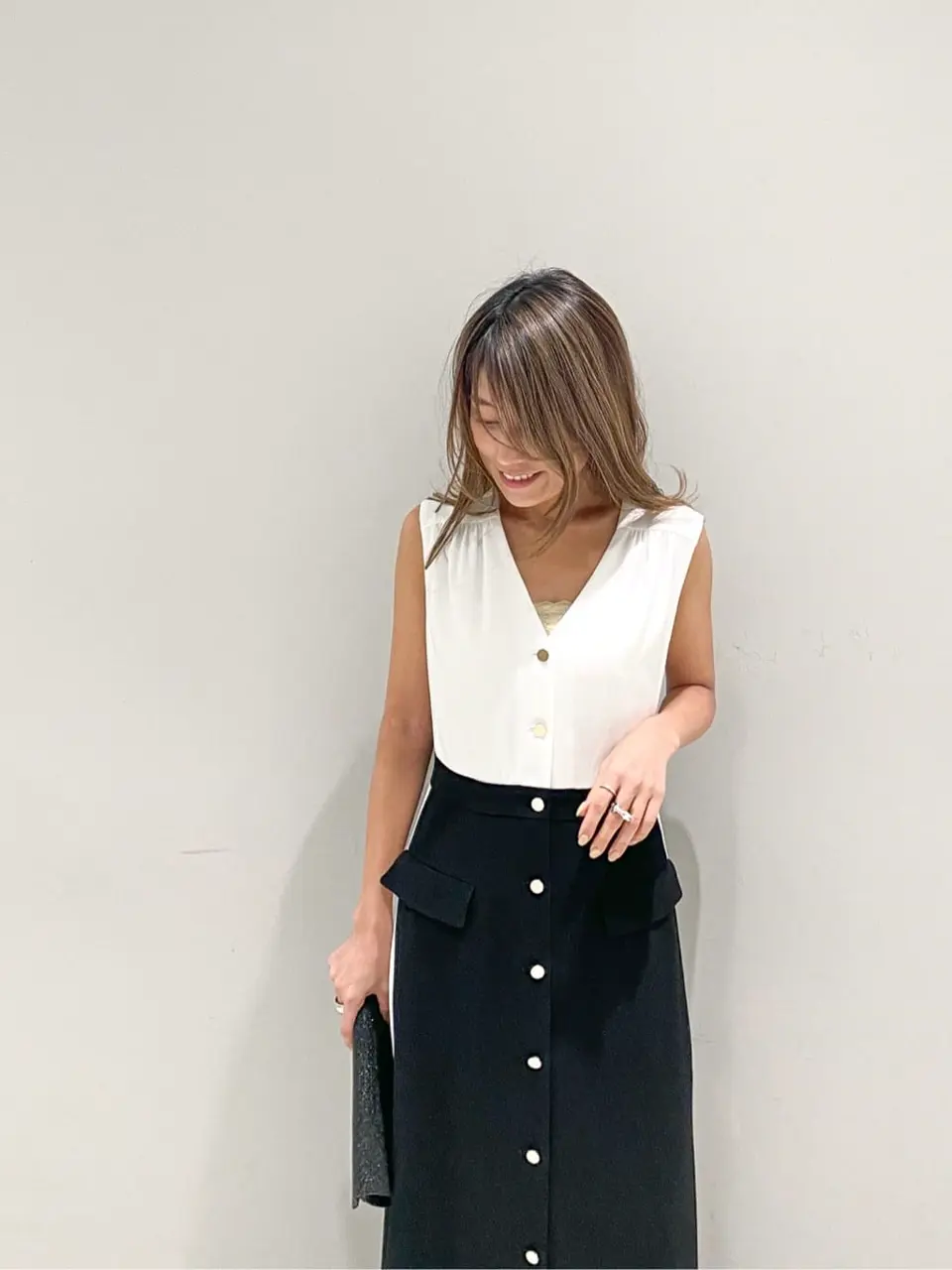 ORIGINATED IN GRACE CONTINENTAL yukimi yonee コーディネート画像