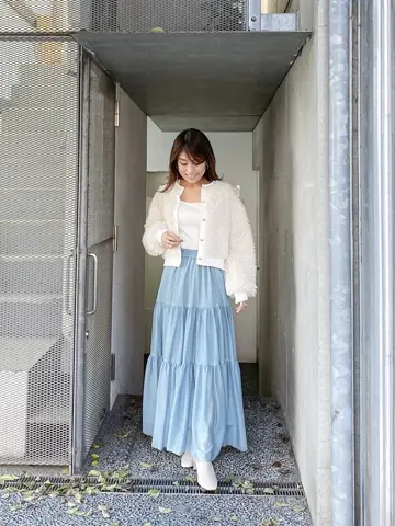 ORIGINATED IN GRACE CONTINENTAL yukimi yonee コーディネート画像