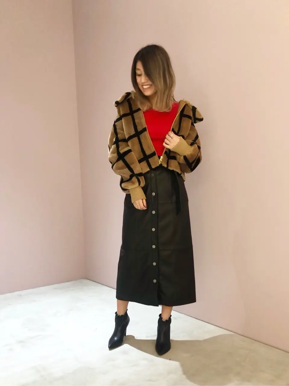 ORIGINATED IN GRACE CONTINENTAL yukimi yonee コーディネート画像