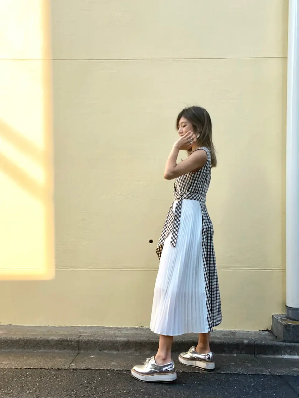 ORIGINATED IN GRACE CONTINENTAL yukimi yonee コーディネート画像