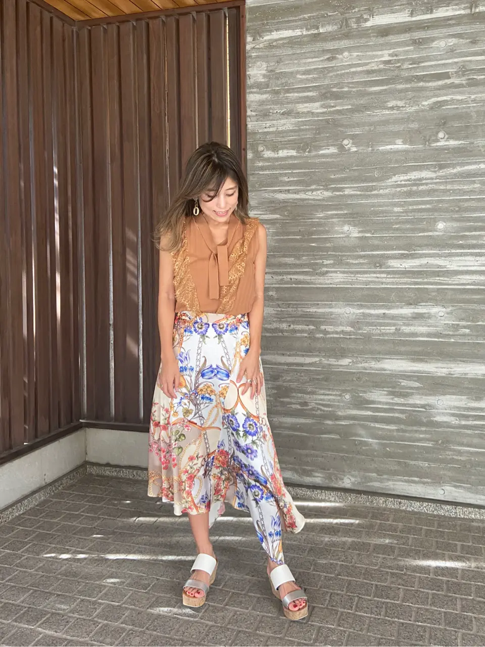 ORIGINATED IN GRACE CONTINENTAL yukimi yonee コーディネート画像