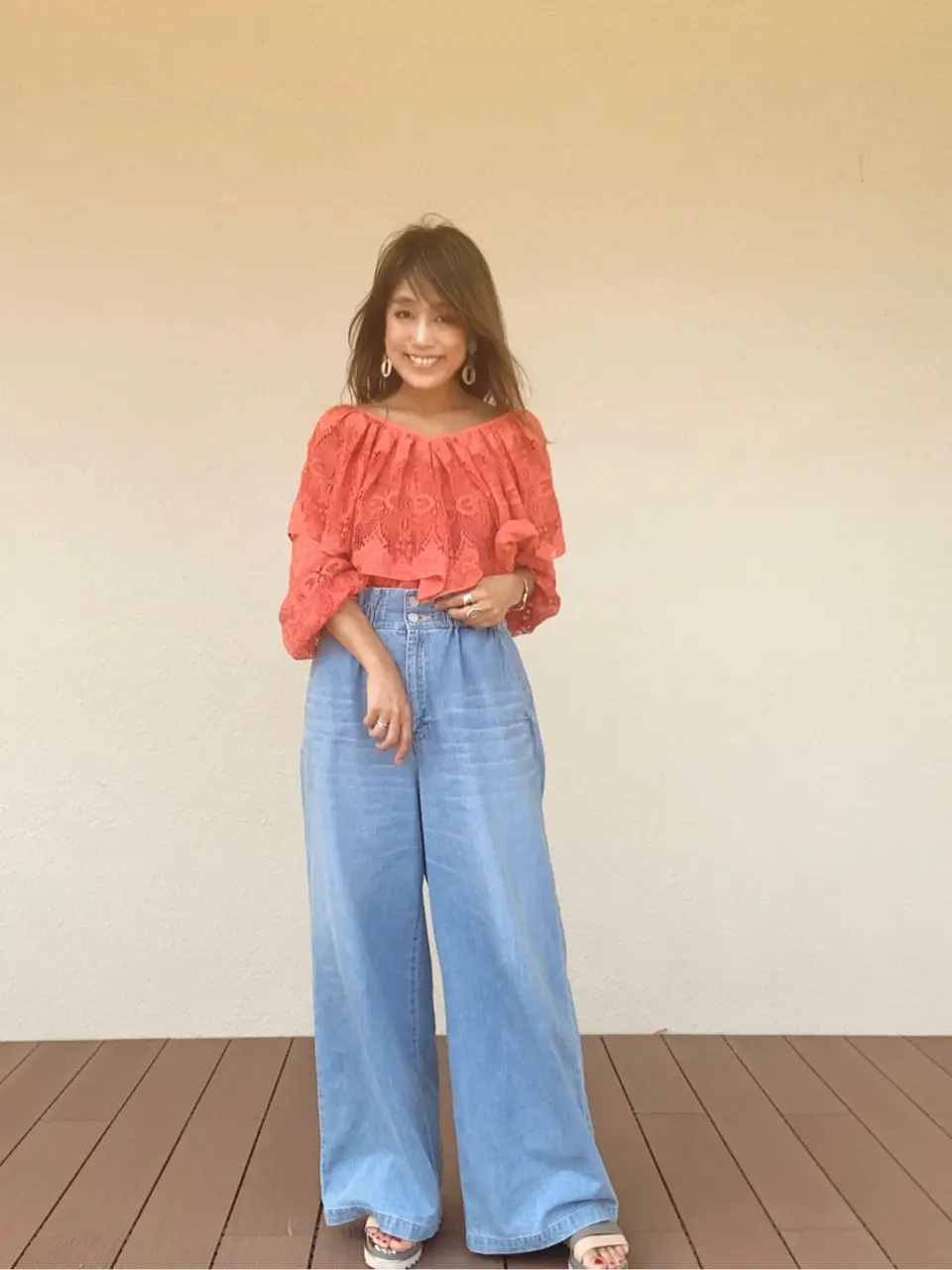 ORIGINATED IN GRACE CONTINENTAL yukimi yonee コーディネート画像