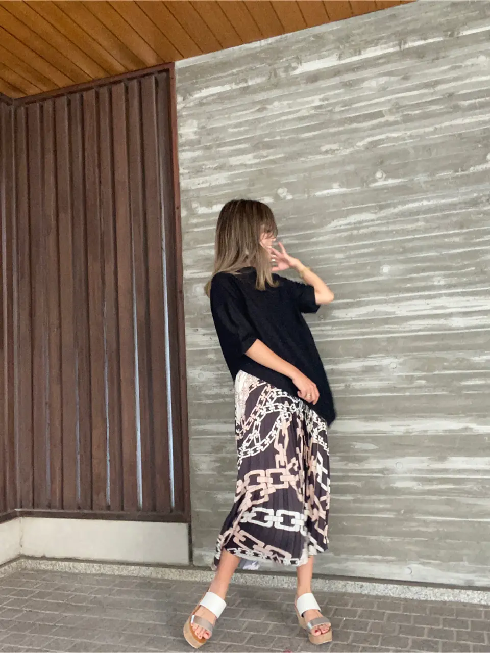 ORIGINATED IN GRACE CONTINENTAL yukimi yonee コーディネート画像