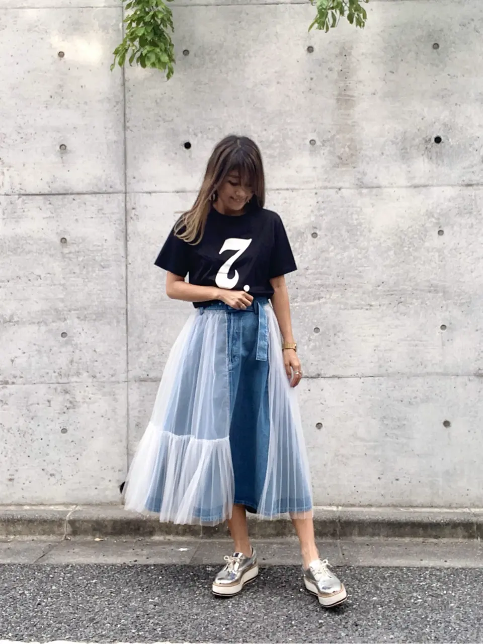 ORIGINATED IN GRACE CONTINENTAL yukimi yonee コーディネート画像