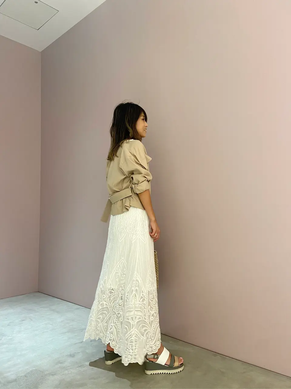 ORIGINATED IN GRACE CONTINENTAL yukimi yonee コーディネート画像